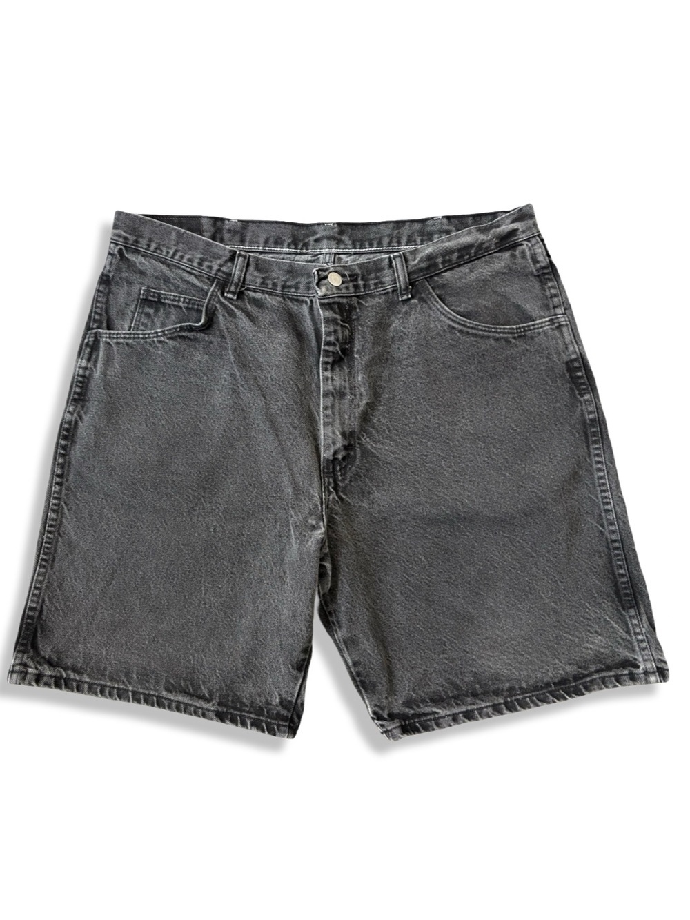 Vintage 90s Wrangler Washed Black Denim Shorts